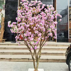 Nuevo diseño al por mayor de la decoración de la boda artificial plantas Flor de sakura árbol artificial árboles grandes Árbol de la flor cereza