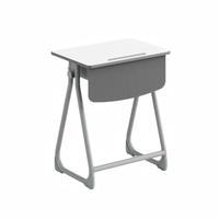 Tables et chaises d'étude modernes pour étudiants, bureaux d'écoliers pour salles de classe primaires et secondaires avec tiroirs et crochets