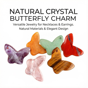 Dulces <span class=keywords><strong>Sueños</strong></span> de Mariposa: Colgante de Mariposa de Cristal Natural para tus Joyas - Product Image 4