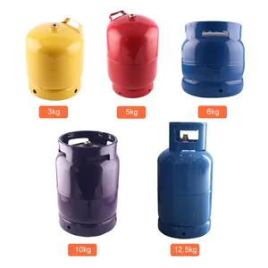 Vente en gros 3KG/5kg/6kg/10kg/12.5kg nigeria camping soudage bouteille de gaz réservoir cuisson gpl cylindres gpl réservoir de gaz à vendre nigeria