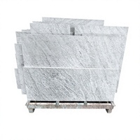 Dalles de granit gris clair polies, pierre naturelle, pour projets de construction