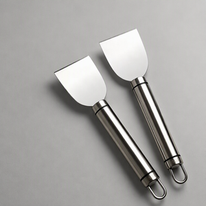 <span class=keywords><strong>Grattoir</strong></span> <span class=keywords><strong>de</strong></span> nettoyage en acier inoxydable, outil multi-usages pour éliminer la graisse, l'adhésif, la saleté des cuisinières, des fonds <span class=keywords><strong>de</strong></span> casseroles, des réfrigérateurs et des carreaux - Product Image 3