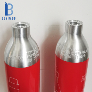 Cilindro de <span class=keywords><strong>Gas</strong></span> CO2 de Grado Alimenticio TPED DOT UK Rho para Bebidas Gaseosas, 425g 0.6L 150bar, con Válvula TR21-4 - Product Image 4
