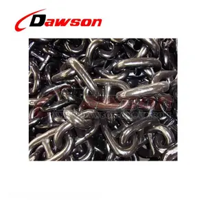 Stud Link Anchor Chain with Black Bituminous Paint for Fisheries Aquaculture Fishing