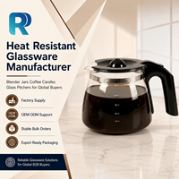 Carafe à café en verre borosilicate résistant à la chaleur de qualité supérieure, pot à café, carafe de remplacement pour Black+Decker 12 tasses, prix promotionnel