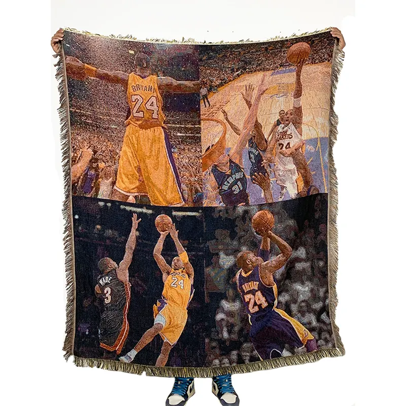 יצרן מותאם אישית מהיר tapestry לזרוק שמיכה מארג מותאם אישית