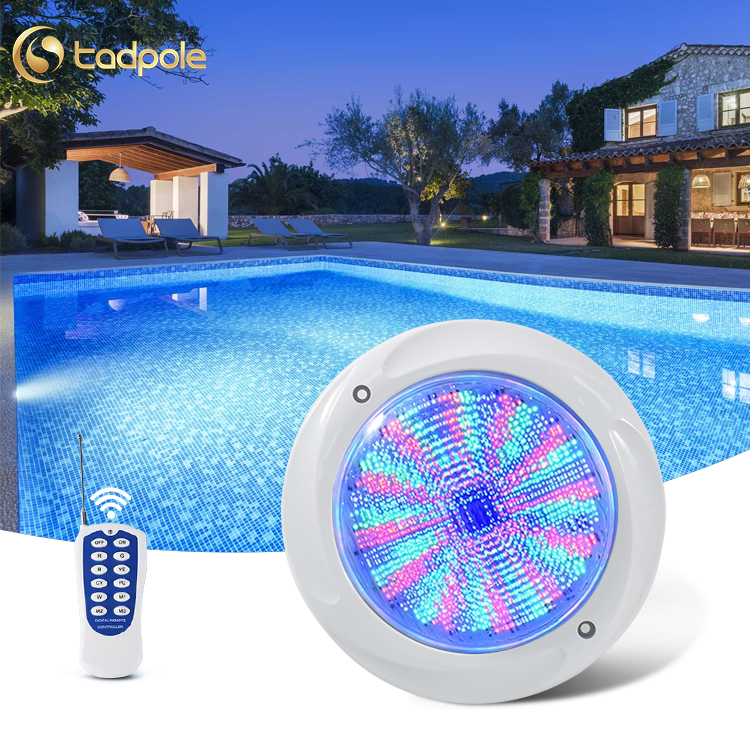 High Quality Color Changing 12V AC Ip68 Waterproof Remote Control ABS Rgb Underwater Led Swimming Pool Lights