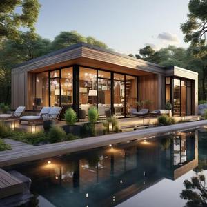 Villas préfabriquées, plans <span class=keywords><strong>de</strong></span> maisons préfabriquées, villas <span class=keywords><strong>de</strong></span> luxe en acier léger à faible coût - Product Image 5