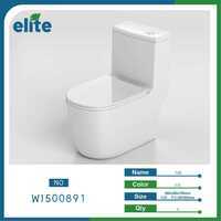 Elite Toilet One Piece Elongated Siphon Flushing Floor Mounted Contemporary Design Bathroom Fixture - Product Image 1