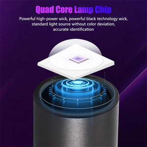 Mini Linterna UV <span class=keywords><strong>de</strong></span> 365nm Recargable por USB, Luz Negra para Detección <span class=keywords><strong>de</strong></span> Tinea, Manchas <span class=keywords><strong>de</strong></span> Orina <span class=keywords><strong>de</strong></span> Mascotas, Fugas, Minerales, Dinero y Escorpiones - Product Image 3