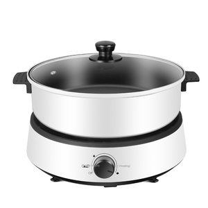 Casserole électrique multifonctionnelle 3 en 1, cuiseur vapeur, 4L, 1300W, contrôle numérique, haute efficacité, respectueux de l'environnement - Product Image 1