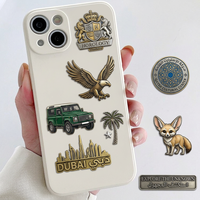 Mobiele telefoon sticker fabriek Pick Me paspoort tas vliegtuig bagage reis metalen mobiele sticker voor telefoon grote voorraad