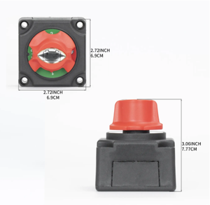 Interrupteur de batterie étanche robuste 1-2-Both-Off 300A, coupe-circuit manuel, disjoncteur haute intensité pour <span class=keywords><strong>bateau</strong></span> marin et camping-car - Product Image 2