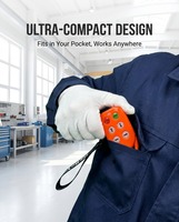 Remote Kontrol Nirkabel Industri Tipe-C DC 12V-24V 4 Tombol untuk Crane Hoist Winch Tail Lift Radio Controller