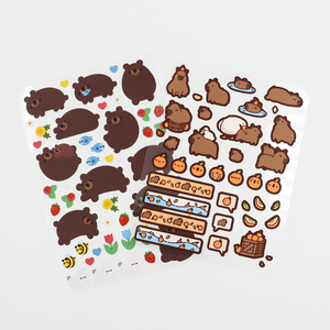 Hojas de pegatinas cortadas de beso de vinilo autoadhesivo personalizado, embalaje de etiqueta de <span class=keywords><strong>marca</strong></span> de impresión de logotipo personalizado impermeable privado personalizado - Product Image 4