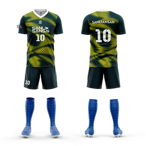 Maglia Personalizzata della Nazionale di <span class=keywords><strong>Calcio</strong></span> Thailandese, Traspirante, Manica Corta, per Adulti, con Pantaloncini - Product Image 1