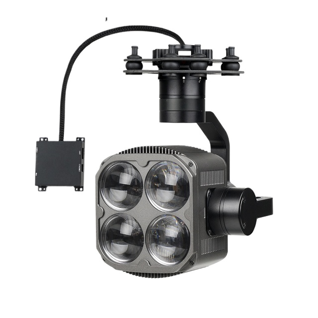 L4 PRO Pan Tilt Search Light 3- Gimbal AI Tracking UAV Drone 150m 1230 Illumination 40m Spot Diameter Video Recording