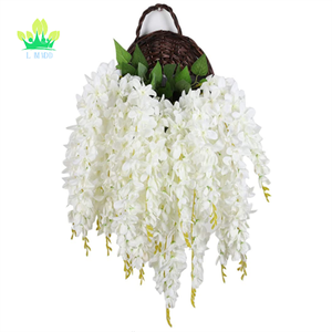 Flor de glicina de seda Artificial, colgante de glicina, enredadera, cadena de flores, decoración de boda para fiesta en casa - Product Image 3