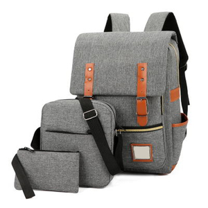 Custom Wholesale 2025 Logo <b>Large</b> Capacity High Quality Travel Business 3 Sets Bags for Men <b>Backpack</b> - Product Image 1