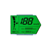 Spidometer Digital LCD Motor ET-S5049 Grosir Pabrik, Pengukur RPM, Pengukur Bahan Bakar, Tahan Air, Instrumen Dashboard Motor