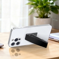 Support de téléphone portable pliable et créatif, nouveau style, avec logo personnalisé OEM/ODM, fixation adhésive pour bureau et poignet, portable