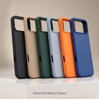 Casing HP Warna Kontras Tekstur Kulit Langsung dari Pabrik untuk iPhone 18 17 Pro Max Tipis Matte Anti Sidik Jari Tahan Banting