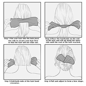 Serre-tête à Donut <span class=keywords><strong>magique</strong></span>, accessoire pour cheveux, <span class=keywords><strong>bandeau</strong></span> pour <span class=keywords><strong>chignon</strong></span>, Style léopard, effilé, mode femmes, - Product Image 5