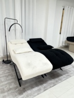 Prix d'usine, mobilier de salon, lit de massage de salon de beauté, style incurvé, lit pour les cils pour salon avec différentes couleurs