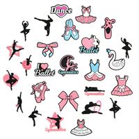 Vente chaude personnalisé Ballet chaussure breloques sabot accessoires luxe Designer breloques chaussures décorations Designer sabot breloques pour chaussures