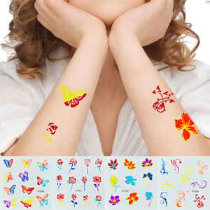 Tatuaggi Temporanei Adesivi per il Corpo con Farfalle Fluorescenti, Impermeabili e Colorati per Bambini, Viso, Mani e Braccia - Product Image 3