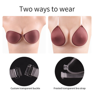 XB001 <span class=keywords><strong>Reggiseno</strong></span> Senza Spalline e Senza Schienale <span class=keywords><strong>Marrone</strong></span> per Donna, Vendita all'Ingrosso dal Produttore Freedom Underwear - Product Image 4