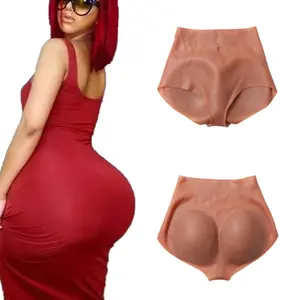 Newest Design 100% Silicone 1 Piece Push Up Butt Lifter Panties Crossdresser Silicone Hips Women Underwear Panties