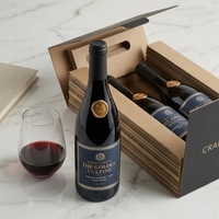 Boîte rigide magnétique de luxe avec insert personnalisé, esthétique, estampage à chaud en or, emballage pour bouteille de vin