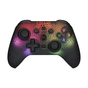 Controlador de jogo com efeito de luz RGB deslumbrante NS21 suporta iOS/Android/computador PC/comutador com botões de programação