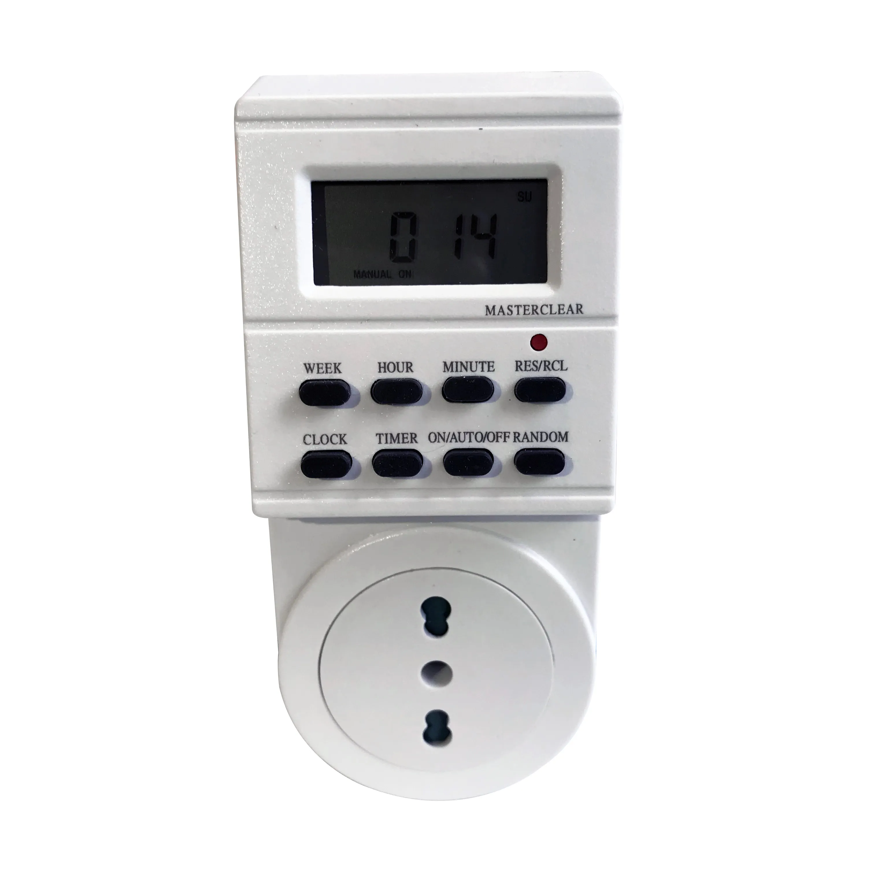 Italian Timer SAFELINE Digital Timer Minimum 10 on/off program per week with battery back-up With children protection 16A 3600W