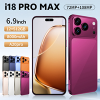 18 Pro Max >7" 5G/LTE AMOLED Octa Core HD 108MP 16GB/1TB 8000mAh 120Hz Double SIM Android 15 Reconnaissance Faciale Français/Espagnol
