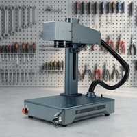 Machine de marquage et de gravure laser à fibre portable Zhongfan Mini 20W 30W, haute précision, facile à utiliser, de table, refroidie par air, en acier inoxydable