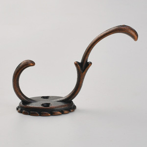 Retro Style Zinc Alloy Wall Hooks Single Hook Antique Bronze <b>Gold</b> Red Bronze Round Shape For <b>Clothes</b> Entryway Door Back Wall - Product Image 4