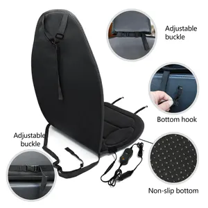 Compatible With Most Cars Heated Car Seat Cover With Flexible Straps