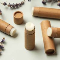 Carton personnalisé blanc/noir tube en papier kraft brun pour baume à lèvres tube de cylindre push up imprimé sur mesure intérieur de qualité alimentaire