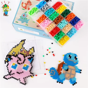 Kit de <span class=keywords><strong>perles</strong></span> à fusible personnalisées pour enfants Boîte de rangement transparente 24 couleurs <span class=keywords><strong>Midi</strong></span> 5mm Kit d'activités artisanales de <span class=keywords><strong>perles</strong></span> à fusible pour princesses Perler - Product Image 4