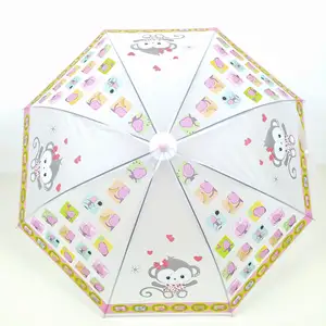 Креативный Прозрачный детский зонт, мультяшный студенческий портативный автоматический зонт от поставщика оптом
