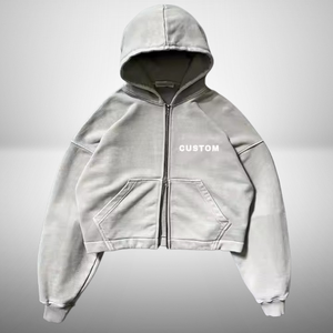Custom Cropped <strong>Zip</strong> Men's Hoodies Manufacturing Double Zipper Hoodies <strong>Zip</strong> <strong>Ups</strong> Oversized Blank Heavyweight <strong>Zip</strong> <strong>up</strong> Hoodie - Product Image 2