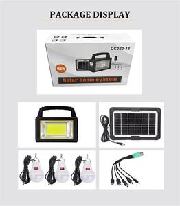 ชุดระบบไฟพลังงานแสงอาทิตย์แบบพกพา พร้อมแบตเตอรี่ขนาดเล็กแบบชาร์จ USB ได้ มาตรฐาน IP65 เหมาะสำหรับสวน ไฟแผงโซลาร์เซลล์ - Product Image 6