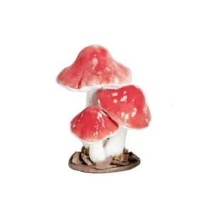 Resin Fairy Taman Merah Jamur Patung Dekorasi Polyresin Mini Taman Jamur Patung Dekorasi