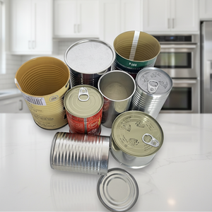 Alta Calidad 7113 #   Lata de hojalata lisa de 99 mm de grado alimenticio con tapa de fácil apertura <span class=keywords><strong>en</strong></span> Foshan, lata metálica vacía de 600 ml para envasado de alimentos al por mayor - Product Image 1