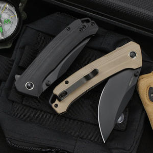 Nouveau design couteau EDC <span class=keywords><strong>14C28N</strong></span> <span class=keywords><strong>acier</strong></span> G10 et manche en Fiber de carbone randonnée extérieur couteau de poche pliant couteau cadeau Premium pour hommes - Product Image 4