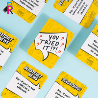Jeu de fête en famille personnalisé, cartes de jeu de société personnalisées, emballage personnalisé, jeu avec boîte