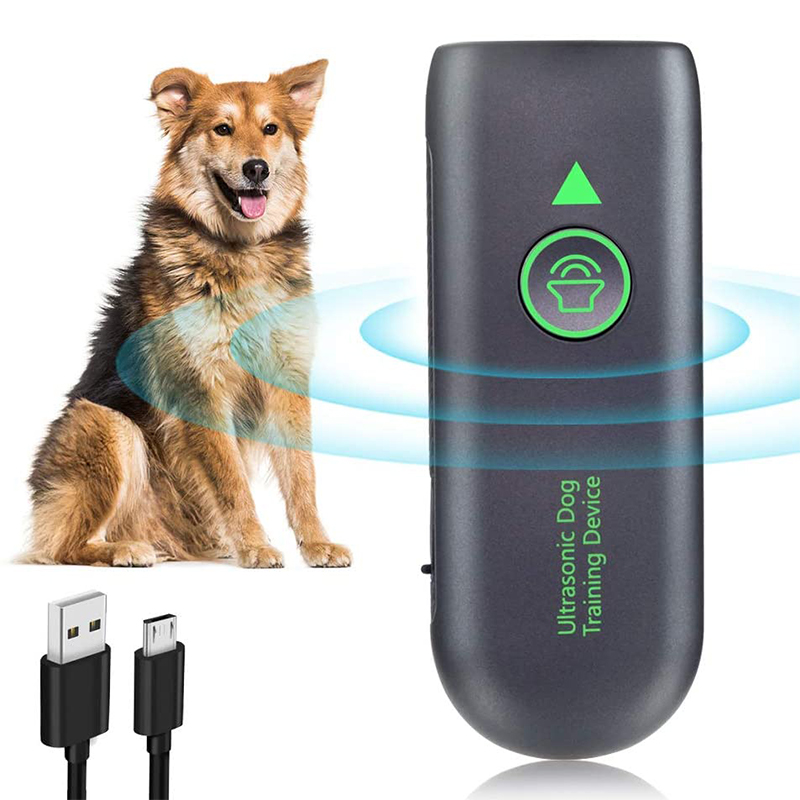Portable Anti Barking Device Handheld Ultrasonic Dog Training Tool Pet Control Device Indoor Outdoor pet dog led ultrasonic anti