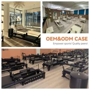 Houten Pilates Reformer, verstelbaar, opvouwbaar, professionele kwaliteit, voor thuis, studio, sportschool, groothandel, op maat gemaakte bestellingen - Product Image 3